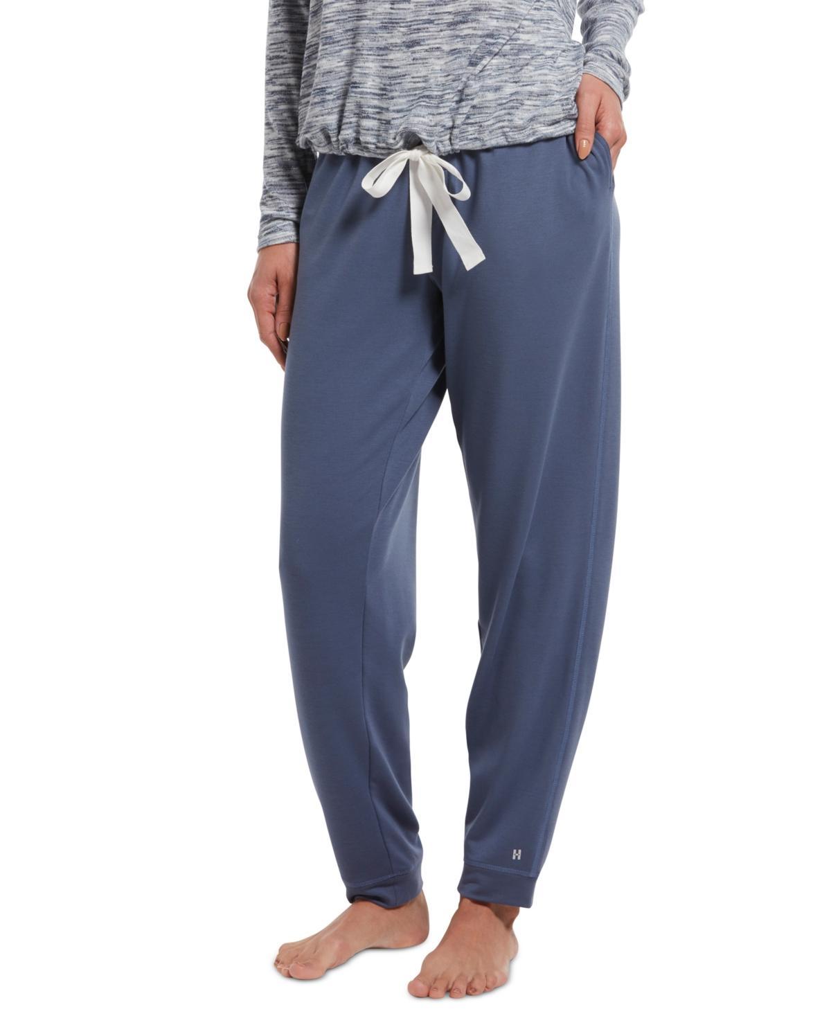 HUE Solid Cuffed Lounge Pants w/ Pockets Women's Pajama Product Image