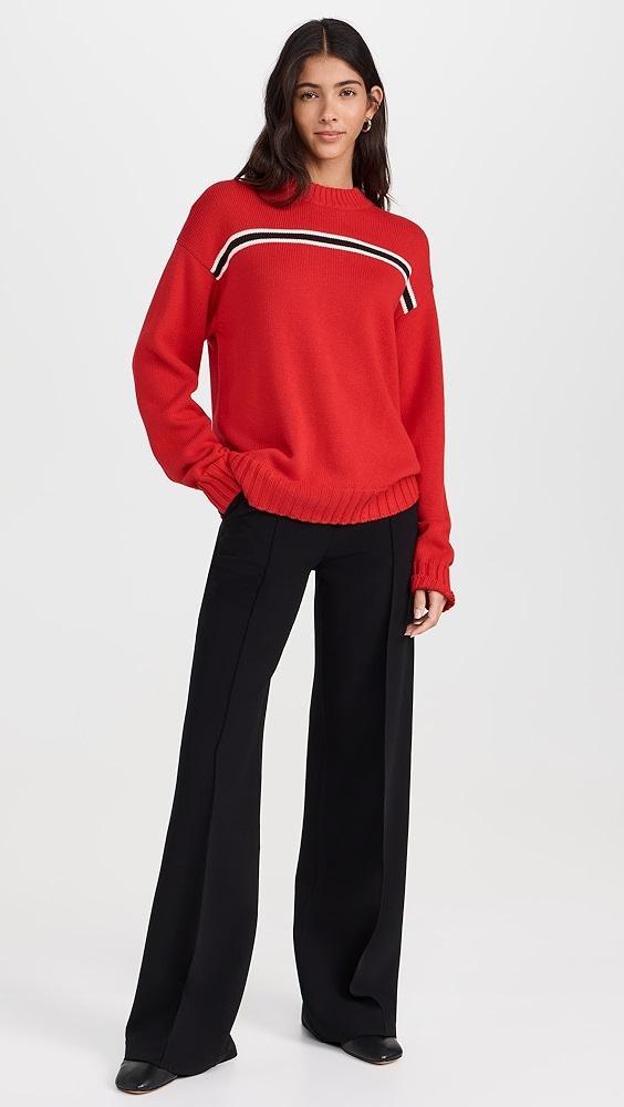 DONNI. The Cotton Crewneck Stripe Sweater | Shopbop Product Image