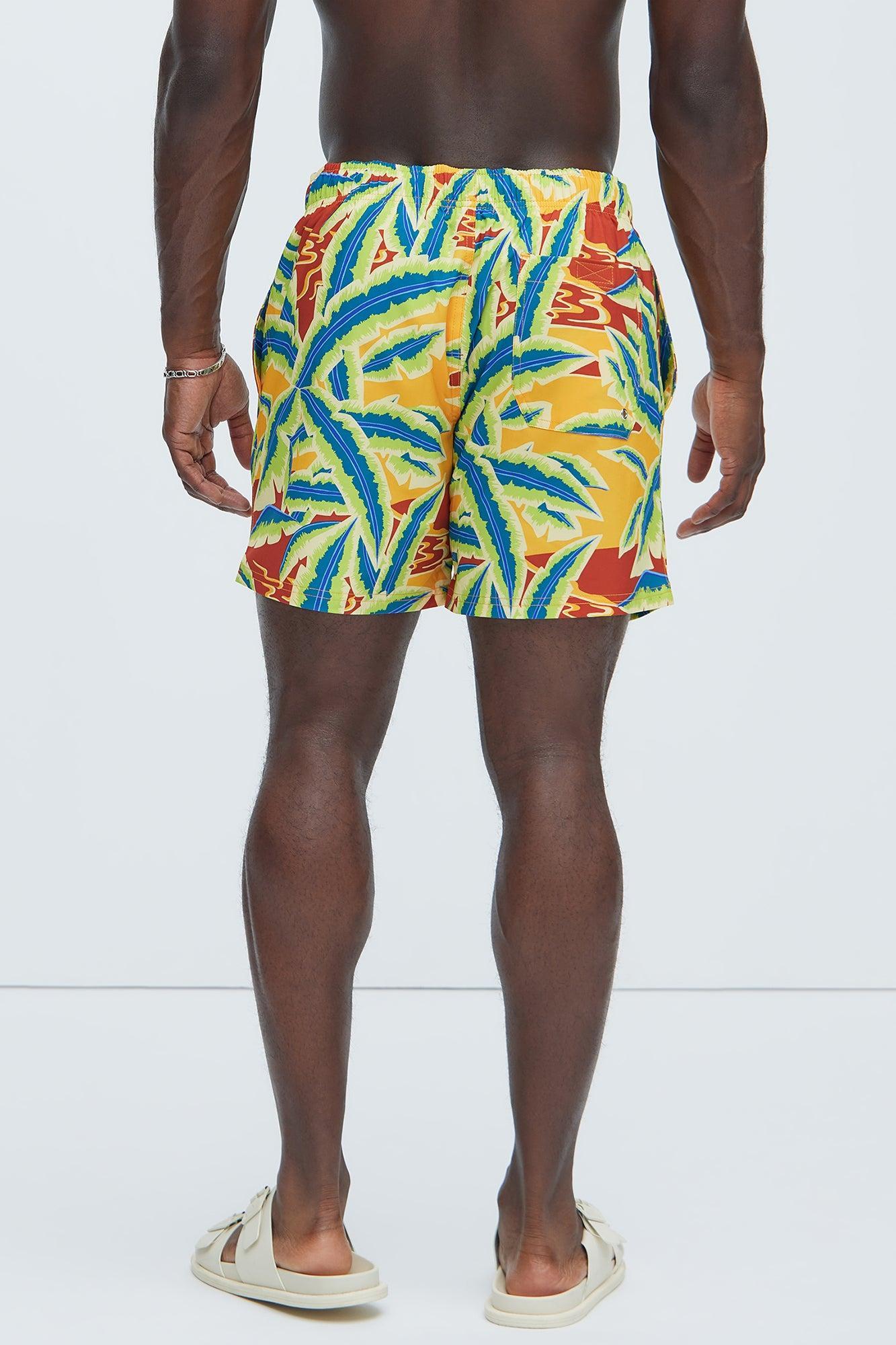 Ramiro Palm Swim Trunks - Multi Color Product Image