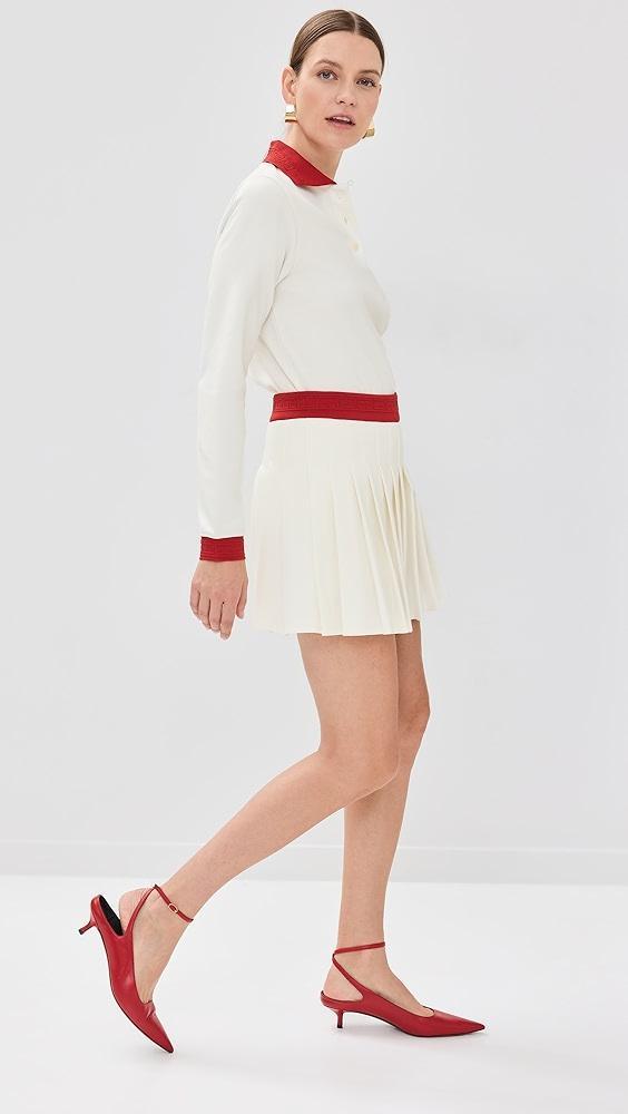 Casablanca Jersey Pleated Skirt | Shopbop Product Image