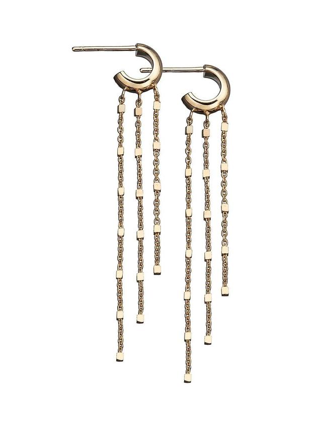 Womens Mar 18K-Gold-Plated Drop Earrings Product Image