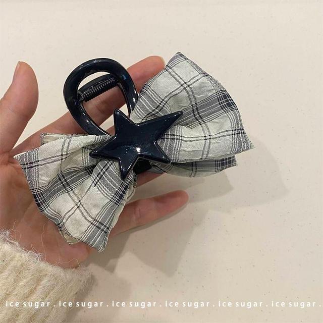 Plaid Bow Hair Clip / Hair Scrunchie Product Image