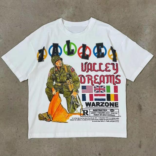 Vintage Warzone Graphic 100% Cotton Short Sleeve T-Shirt Product Image