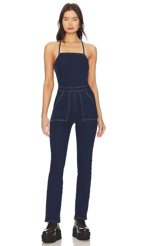 Macey Denim Jumpsuit Product Image