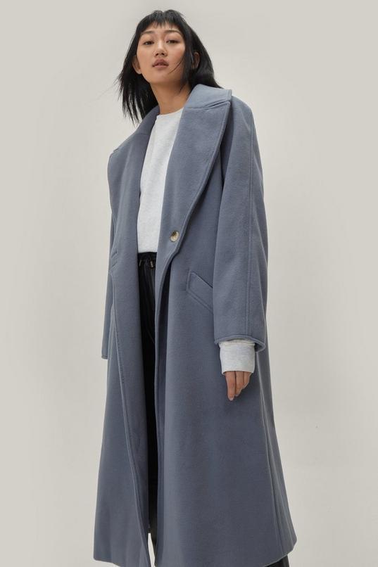 Wool Blend Oversized Duster Coat Product Image