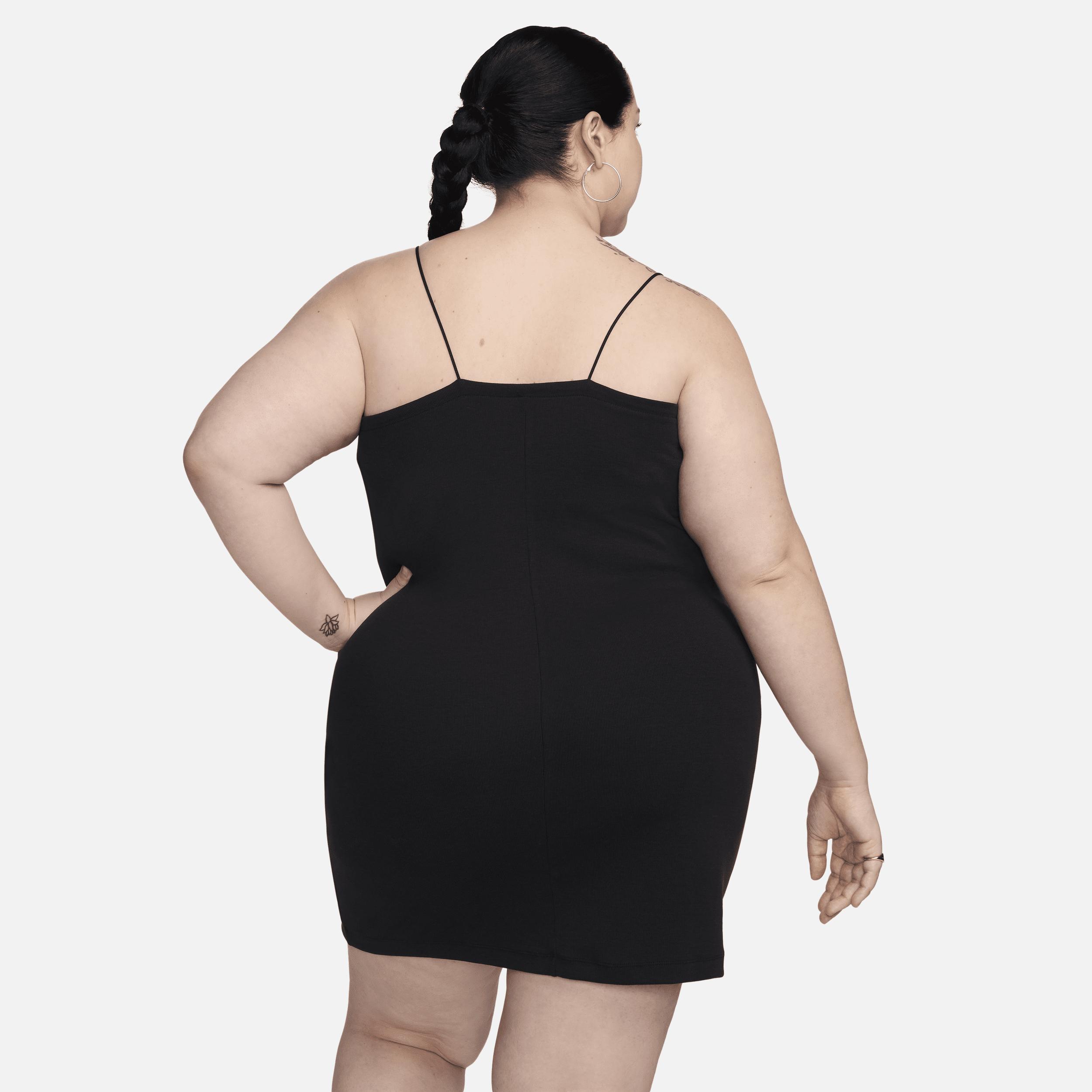 Women's Nike Sportswear Chill Knit Tight Mini-Rib Cami Dress (Plus Size) Product Image