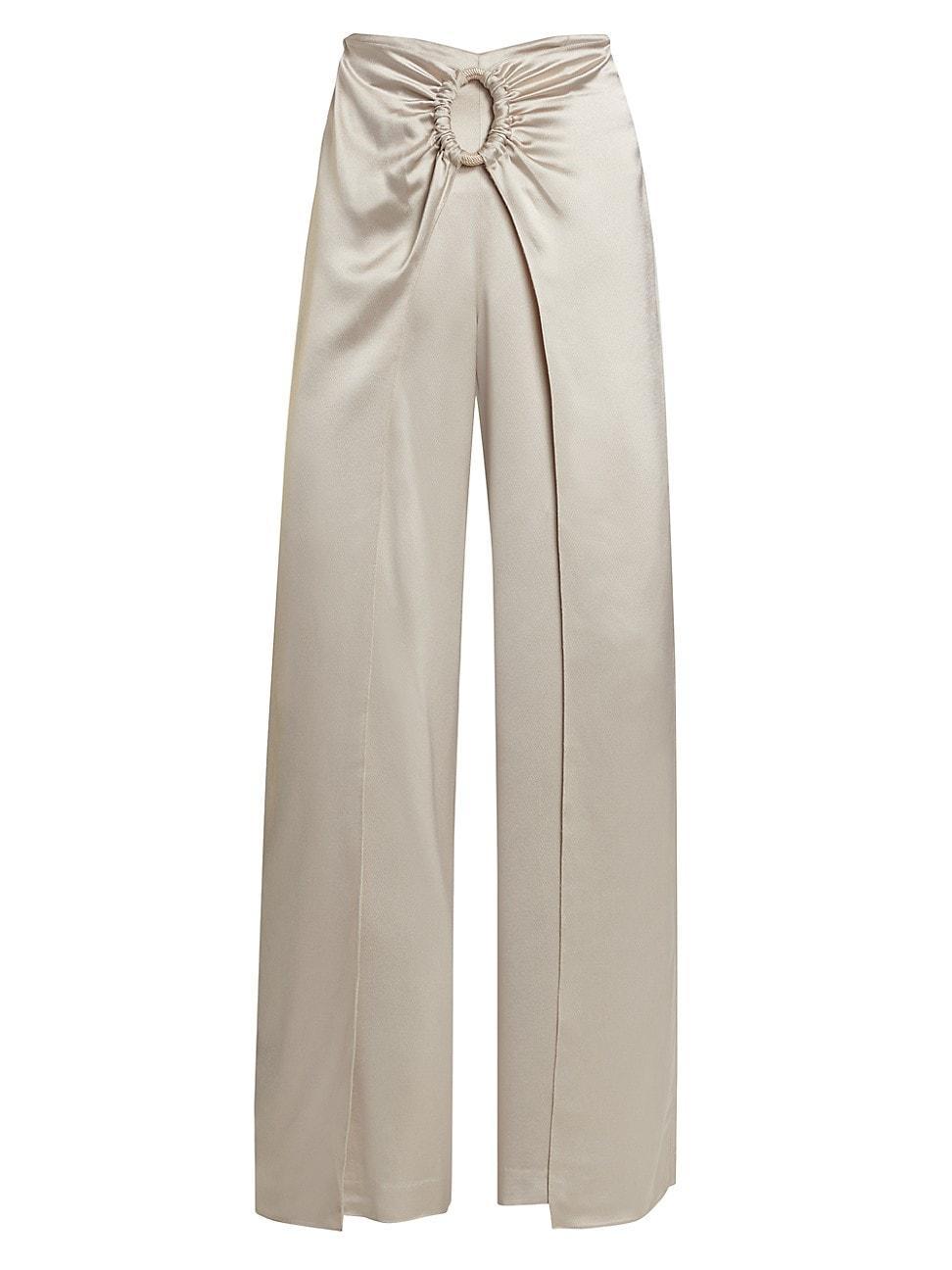 Womens Belma Satin Circle Insert Pants Product Image