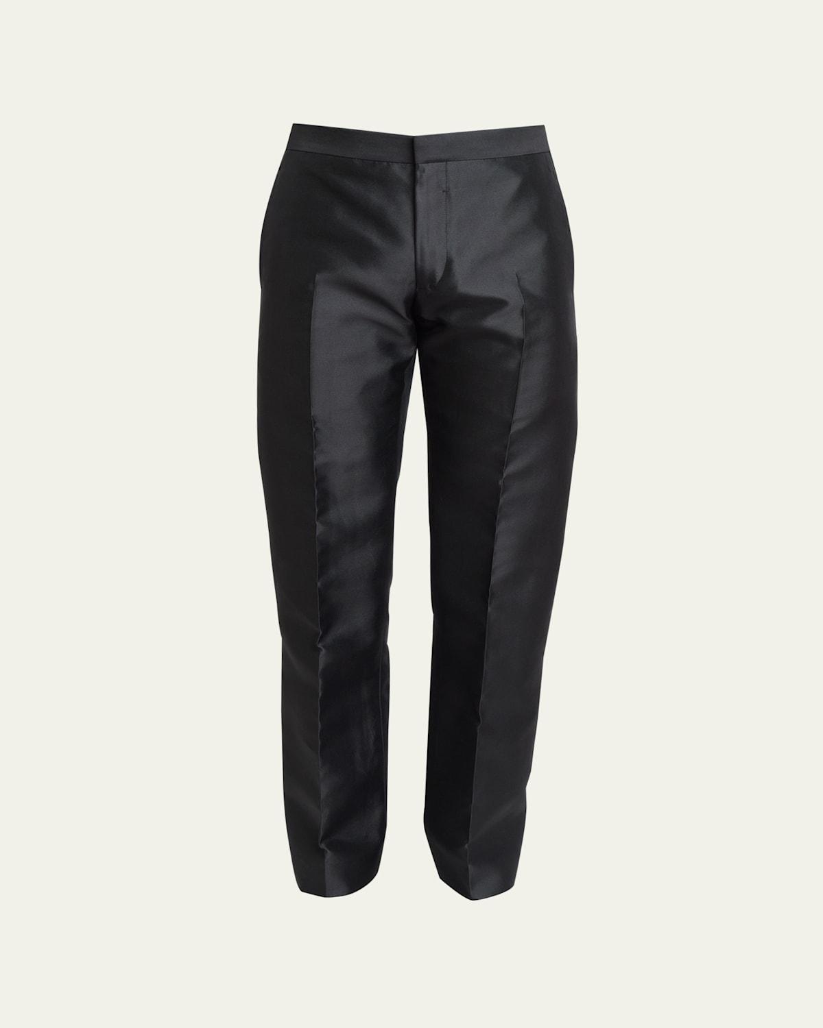 Mens Satin-Waist Tuxedo Pants Product Image