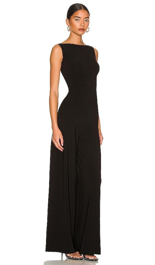 Norma Kamali Sleeveless X Straight Leg Jumpsuit Product Image