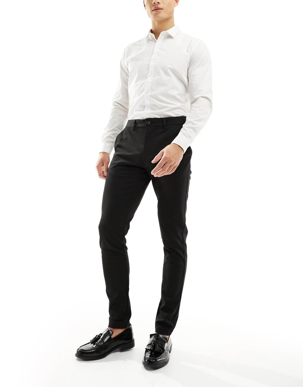 Jack & Jones Premium slim fit jersey suit pants Product Image