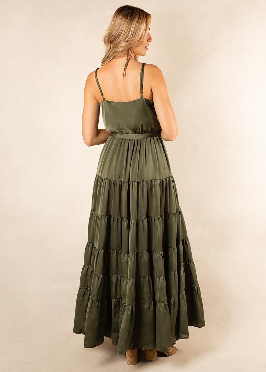 Zayla Bridesmaid Dress in Sage Product Image