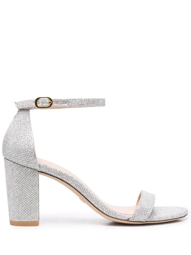 Nearly Nude Sandals In Silver Product Image