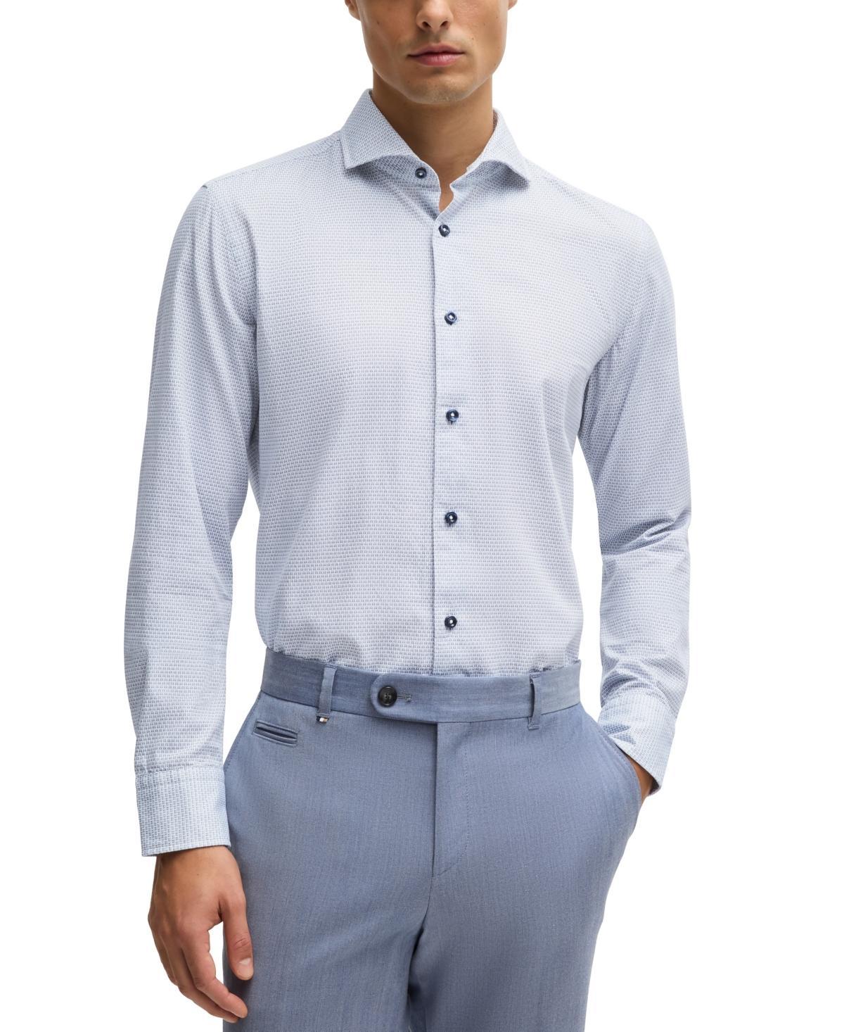 Boss by Hugo Boss Mens Spread Collar Casual-Fit Dress Shirt Product Image