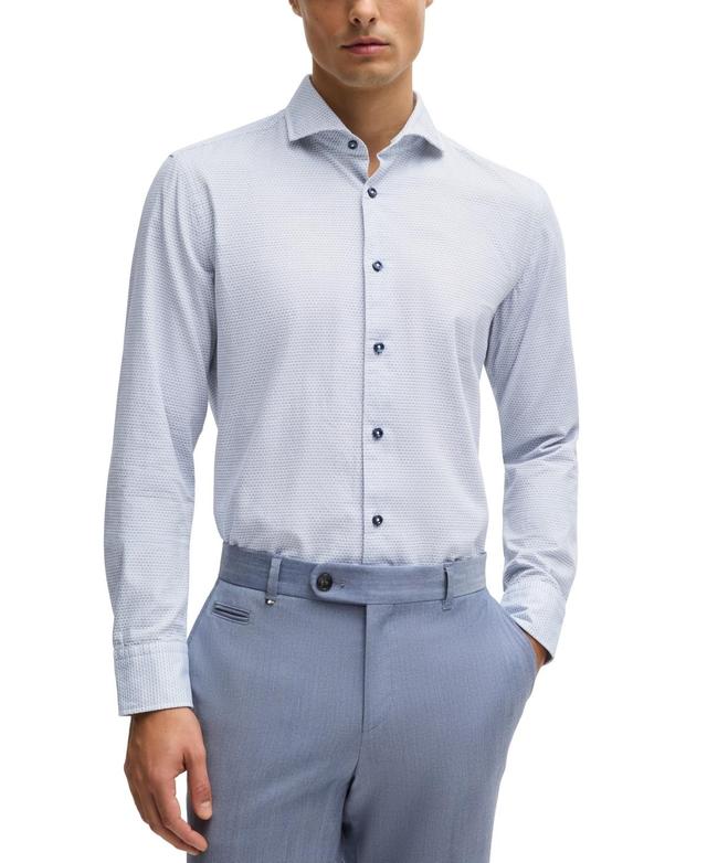 Mens Casual-Fit Shirt in Structured Cotton Product Image