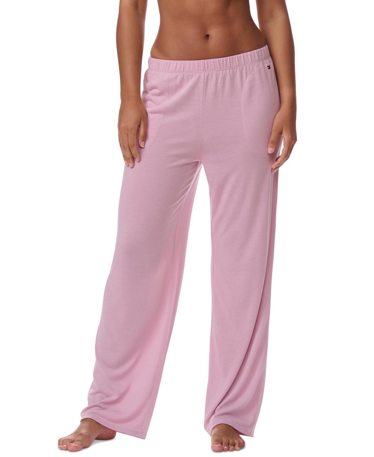 Tommy Hilfiger Womens Elastic-Waist Pajama Pants Product Image