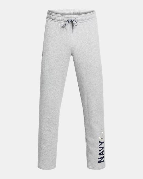 Mens UA Rival Fleece Collegiate Open Bottom Pants Product Image