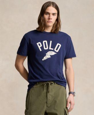 Polo Ralph Lauren Mens Classic-Fit Graphic Slub Jersey T-Shirt Product Image