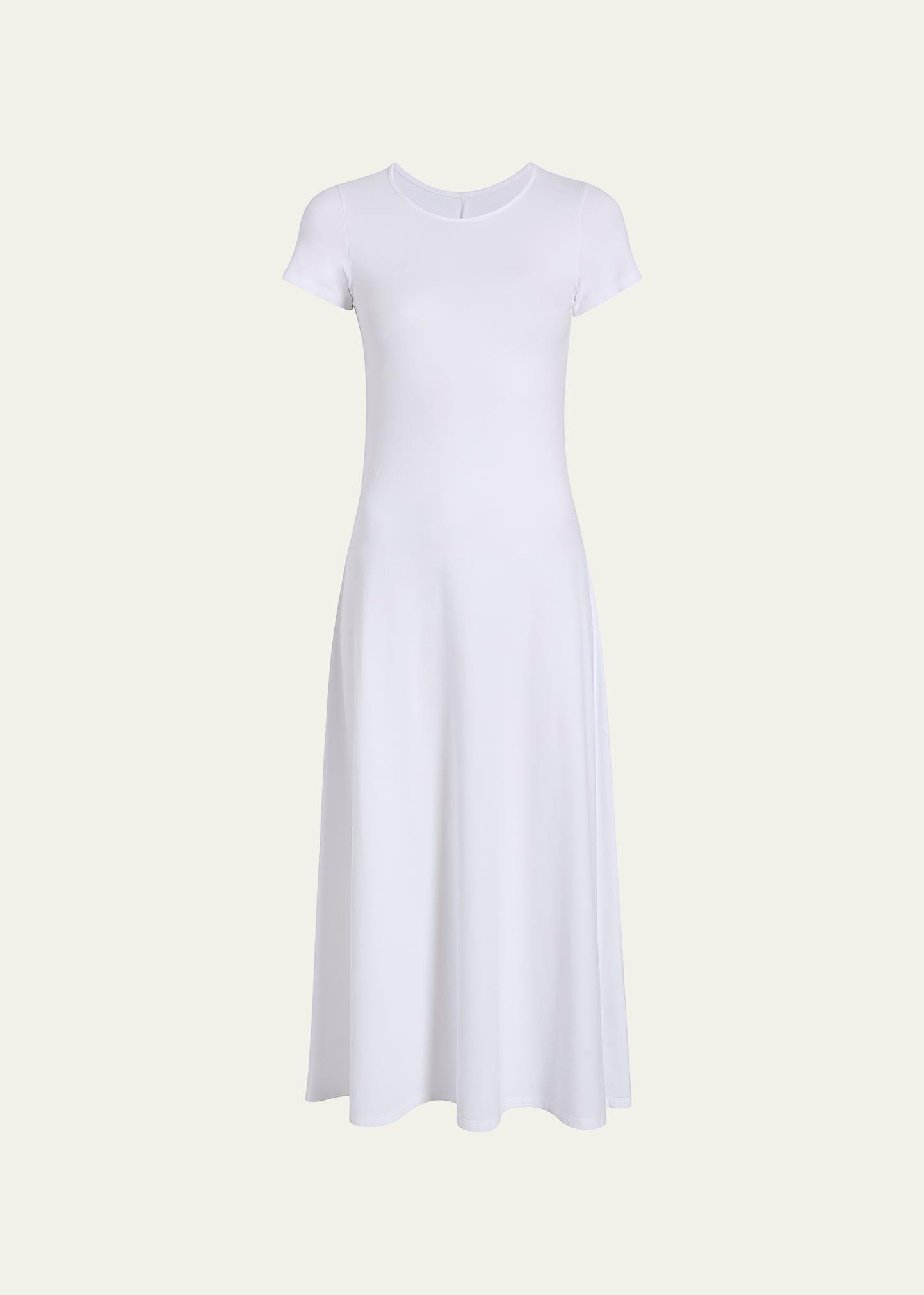 Womens Short-Sleeve Jersey Midi-Dress Product Image