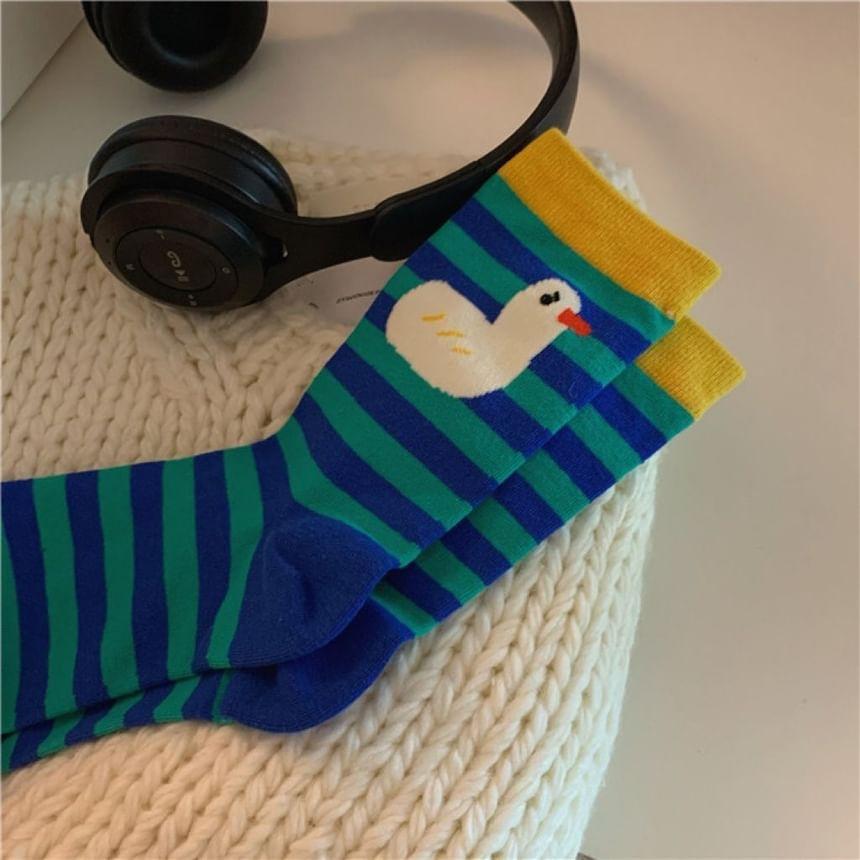 Striped Crew Socks Product Image