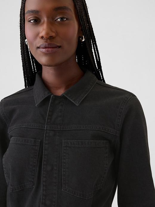 Denim Midi Dress Product Image