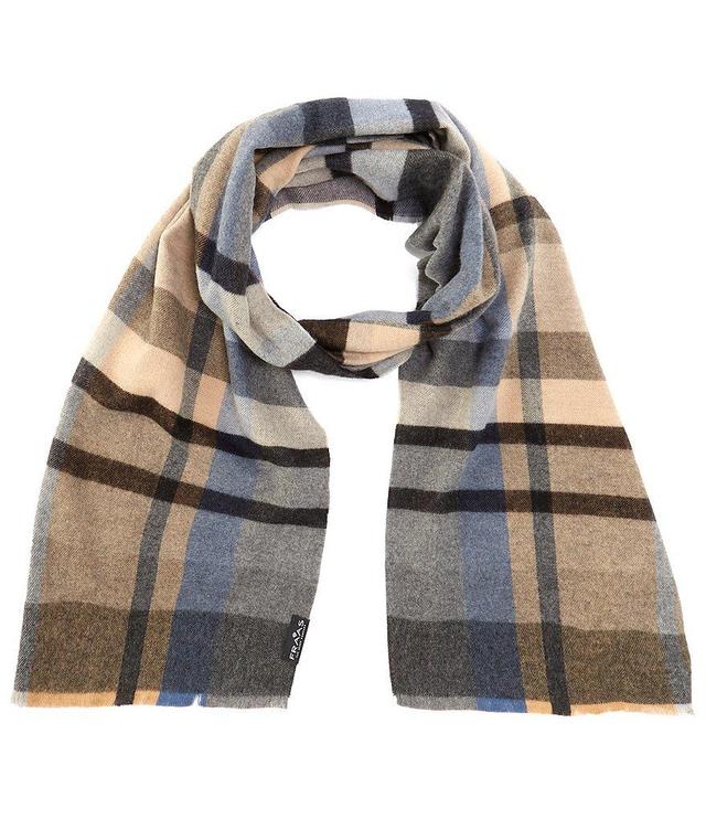 Fraas Check Pane Cashmink Fine Fringe Cut Check Pane Scarf Product Image