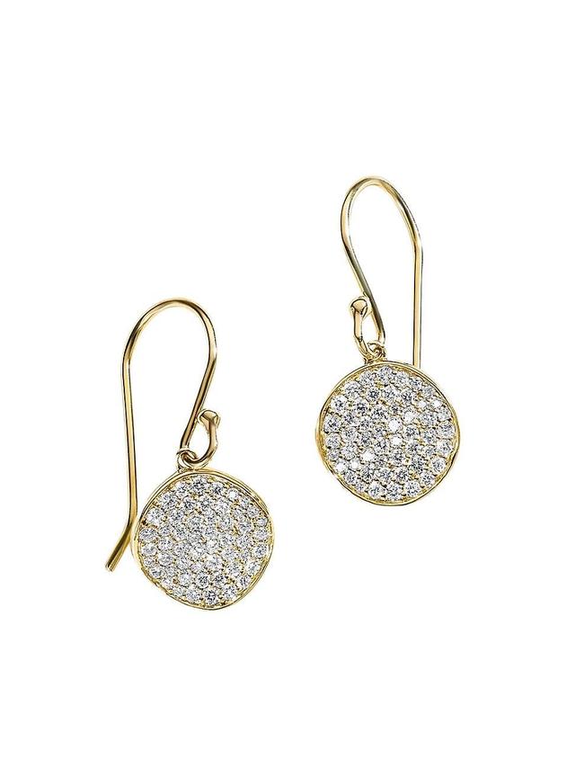 Womens Stardust 18K Yellow Gold & 0.51 TCW Diamond Small Disc Earrings Product Image