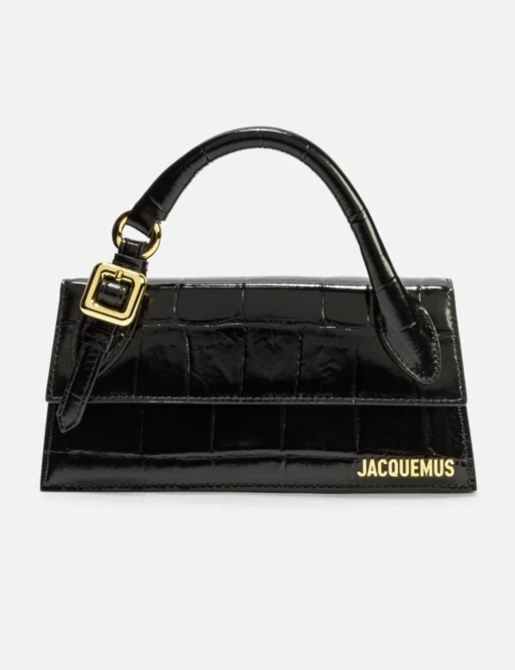 JACQUEMUS Le Chiquito Leather Tote Bag In Black Product Image