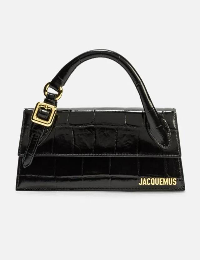 JACQUEMUS Le Chiquito Leather Tote Bag In Black Product Image