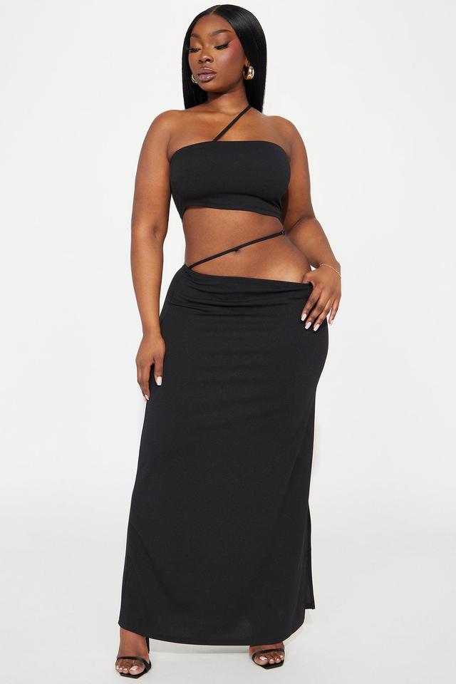 Figure Me Out Skirt Set - Black Product Image