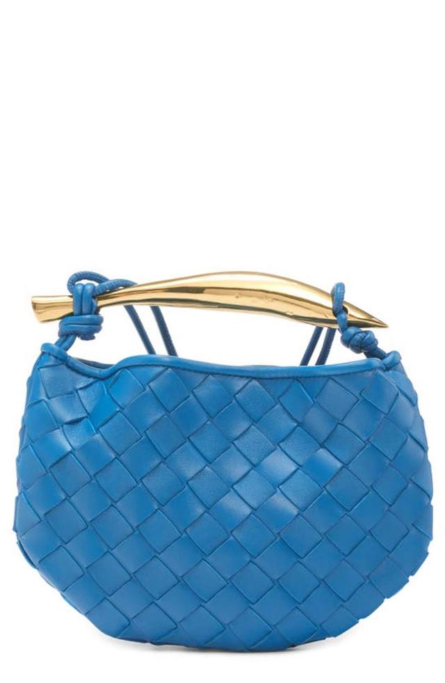 BOTTEGA VENETA Mini Sardine Bag In Blue Product Image