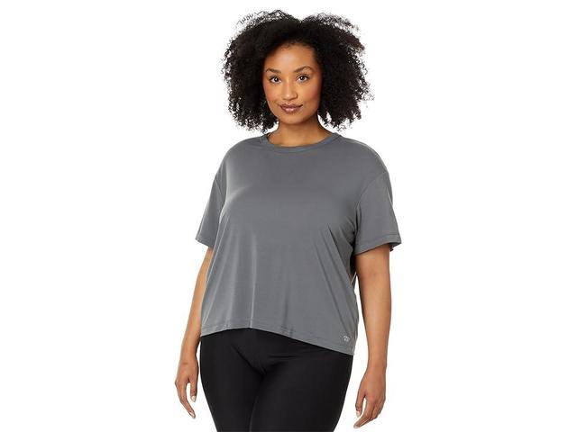 Free Fly Elevate Lightweight Tee (Smoke) Women's Clothing Product Image