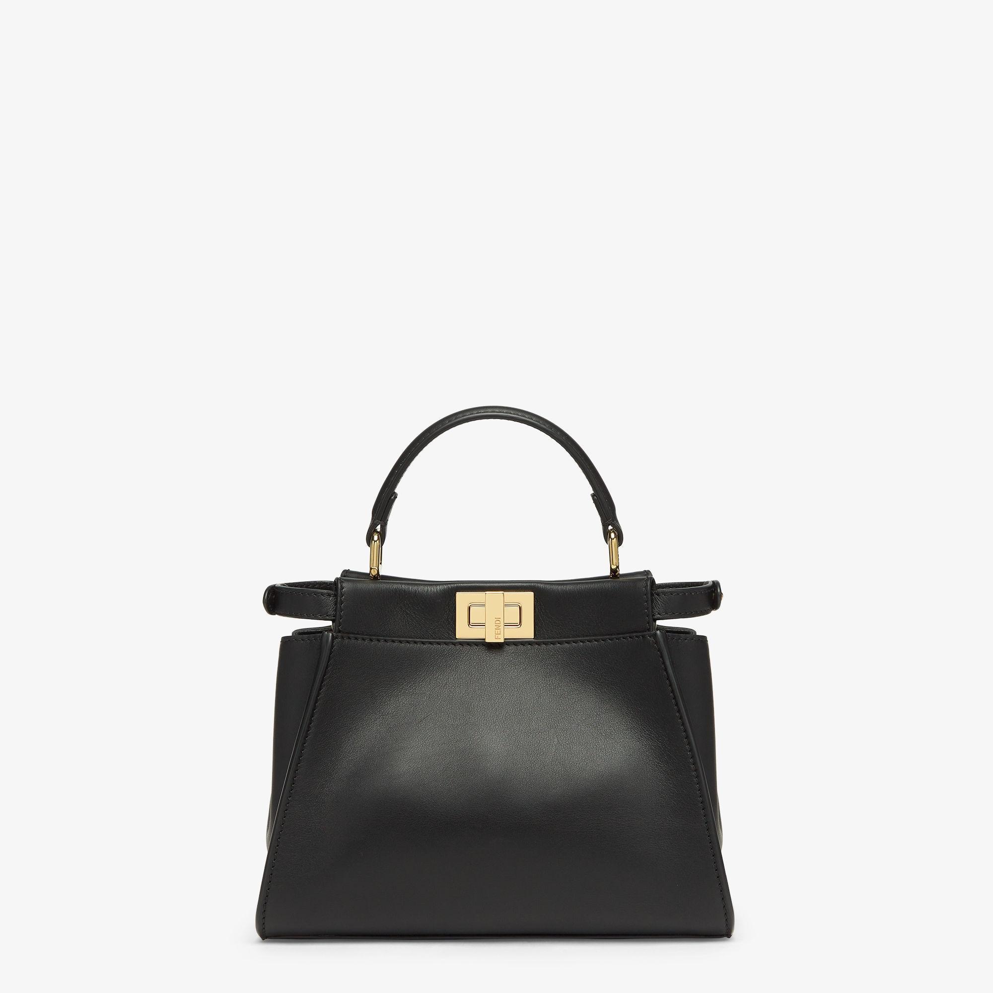 Peekaboo MiniLunar New Year black leather bag Product Image