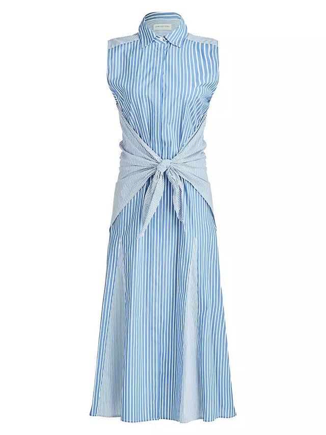 Cari Tie-Front Sleeveless Shirtdress Product Image