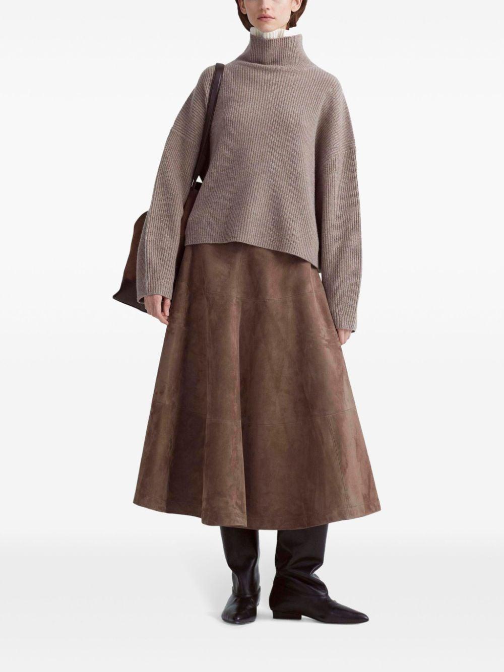 Varda suede midi skirt Product Image