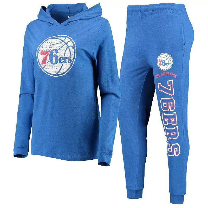 Womens Concepts Sport Royal Philadelphia 76ers Hoodie & Pants Sleep Set Product Image