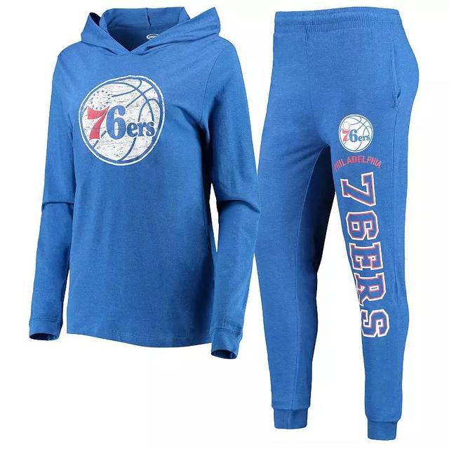 Womens Concepts Sport Royal Philadelphia 76ers Hoodie and Pants Sleep Set Product Image