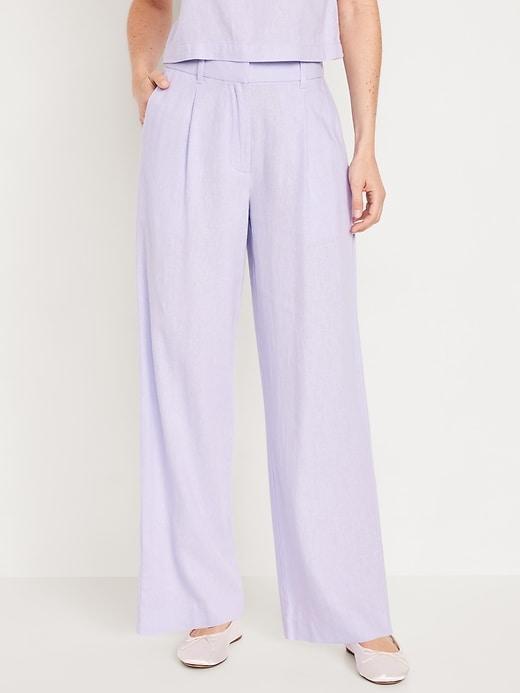 Extra High-Waisted Wide-Leg Taylor Pants Product Image