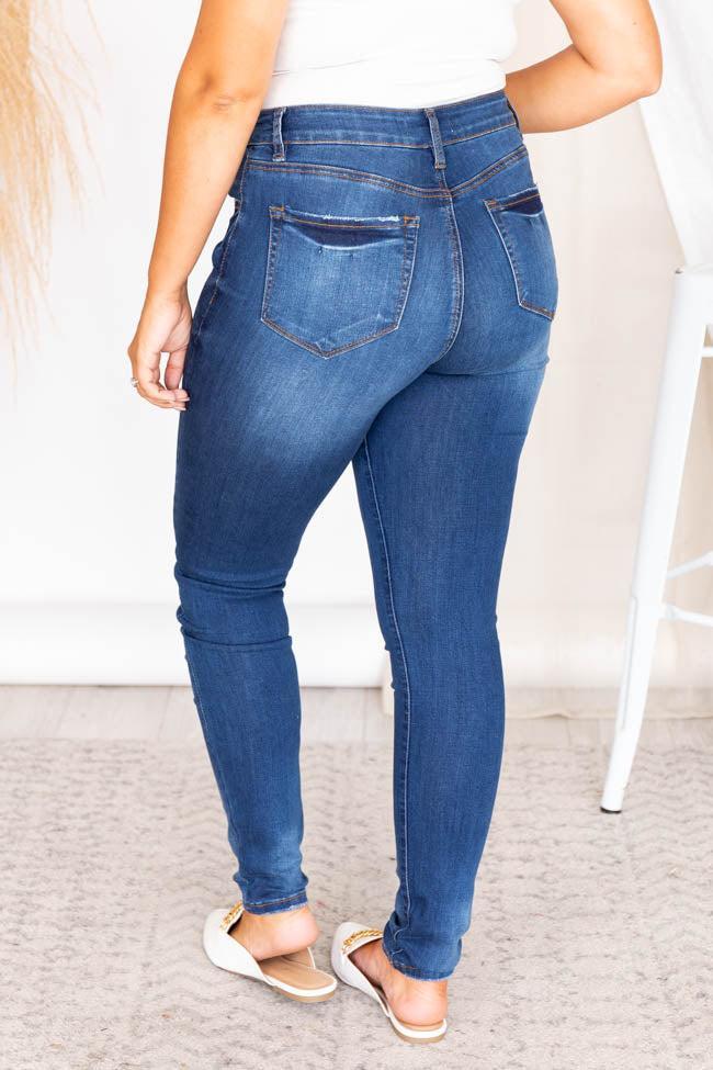 Felicity Dark Wash Skinny Jeans FINAL SALE Product Image