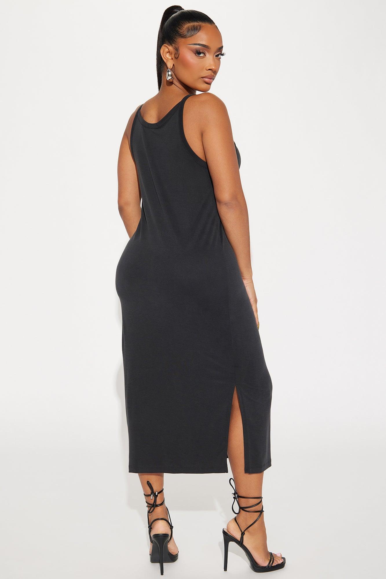 Hollie Midi Dress - Black Product Image