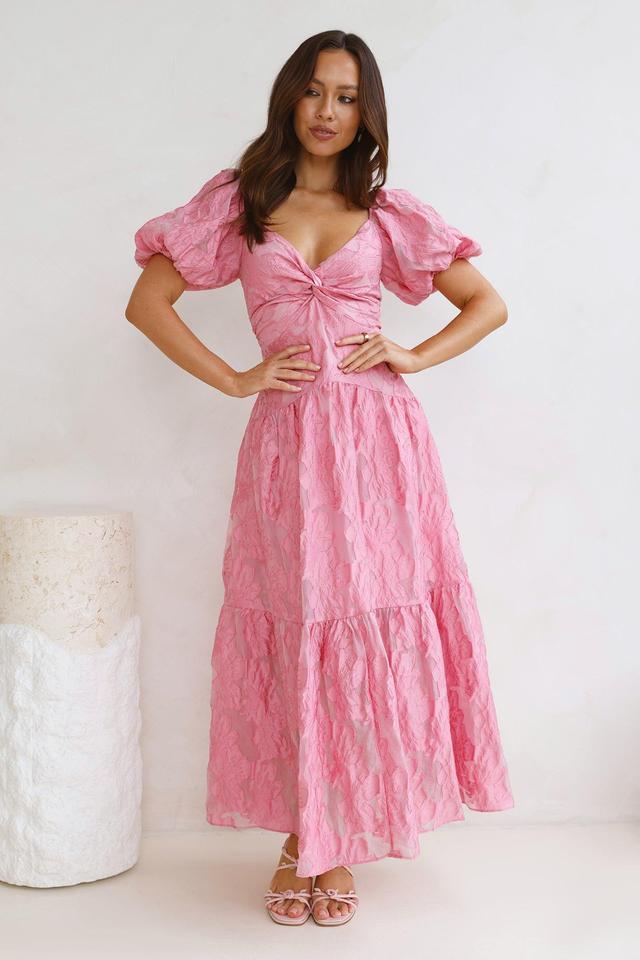 Night To Shine Maxi Dress Pink Product Image