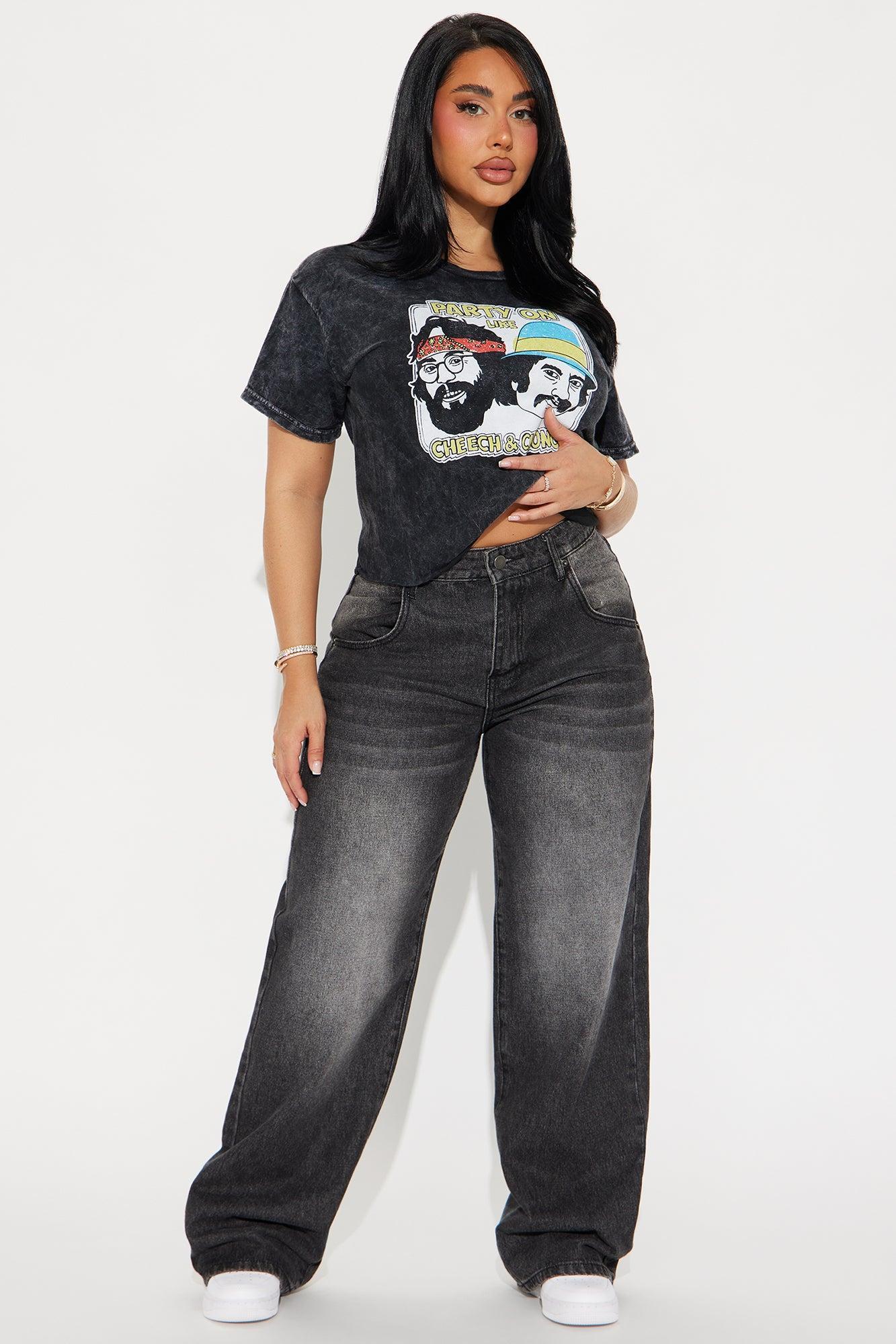 Cheech & Chong Washed Tee - Black Product Image