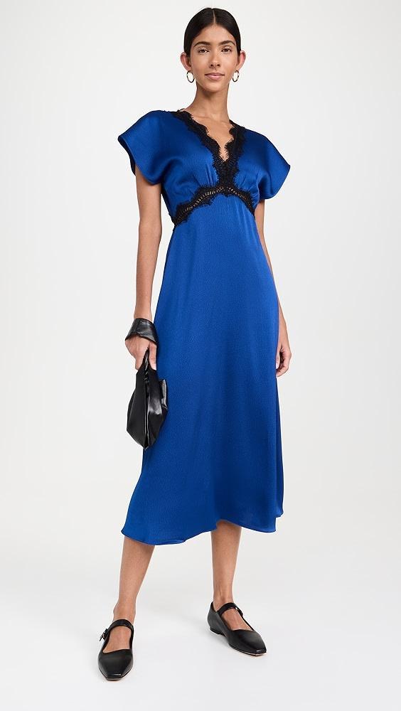 Sea Noa Satin V Neck Maxi Dress | Shopbop Product Image