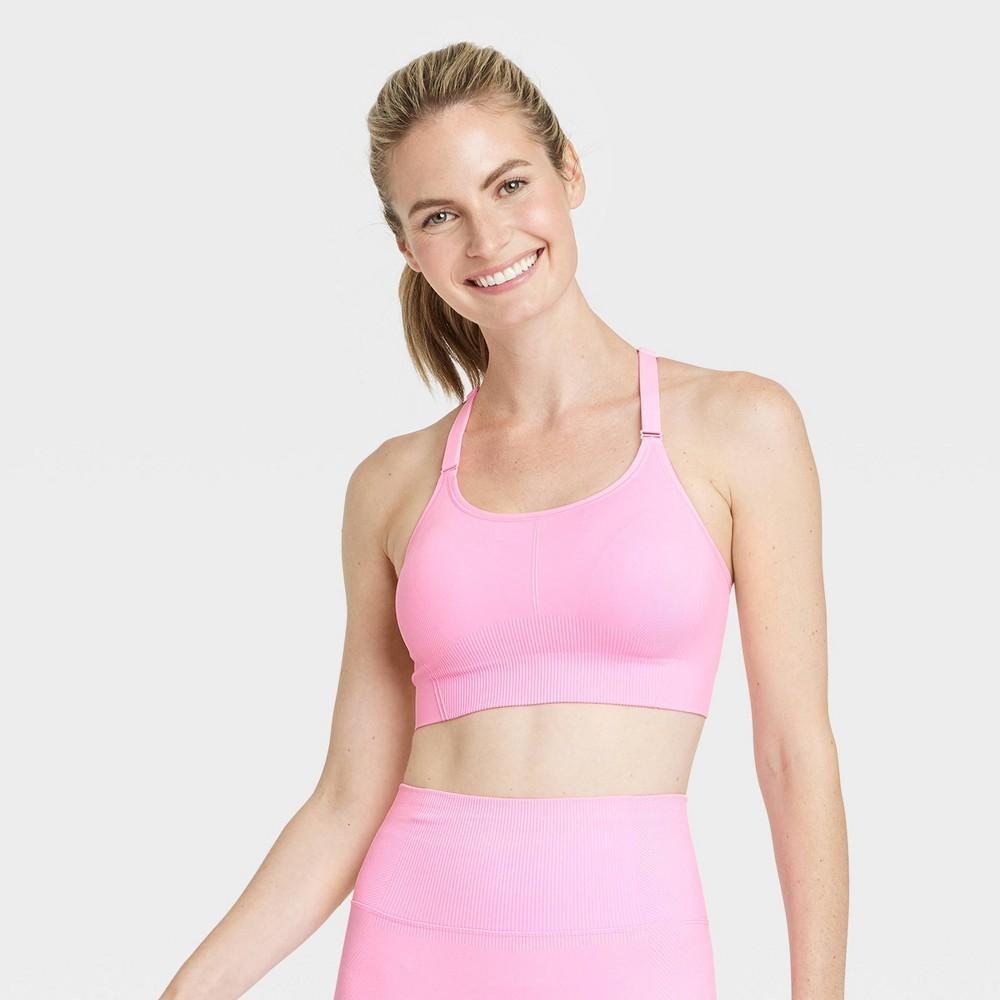 Womens Seamless Medium Support Cami Midline Sports Bra - All In Motion S Product Image