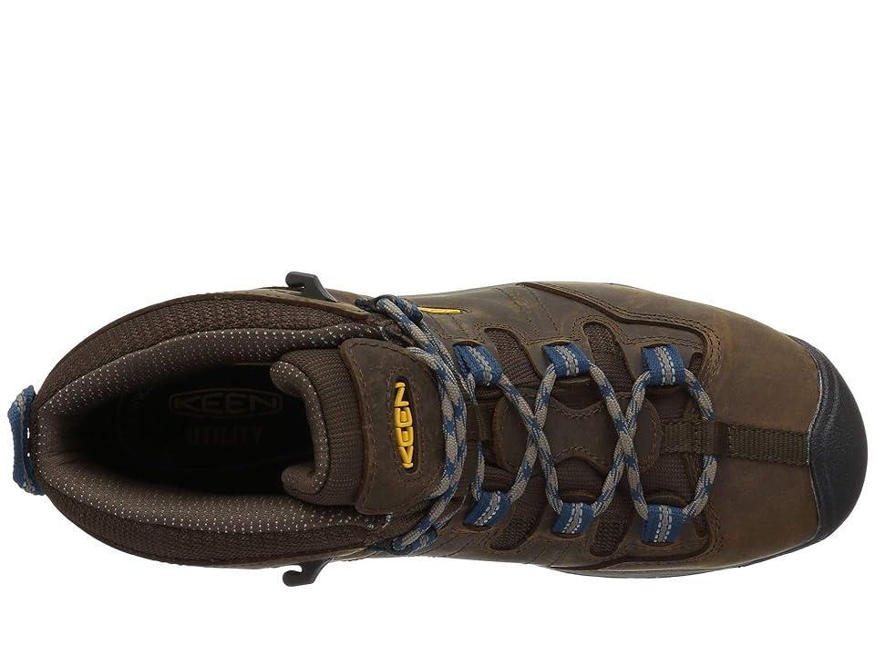 KEEN Utility Detroit XT Mid Steel Toe Waterproof (Cascade /Orion Blue) Men's Work Boots Product Image