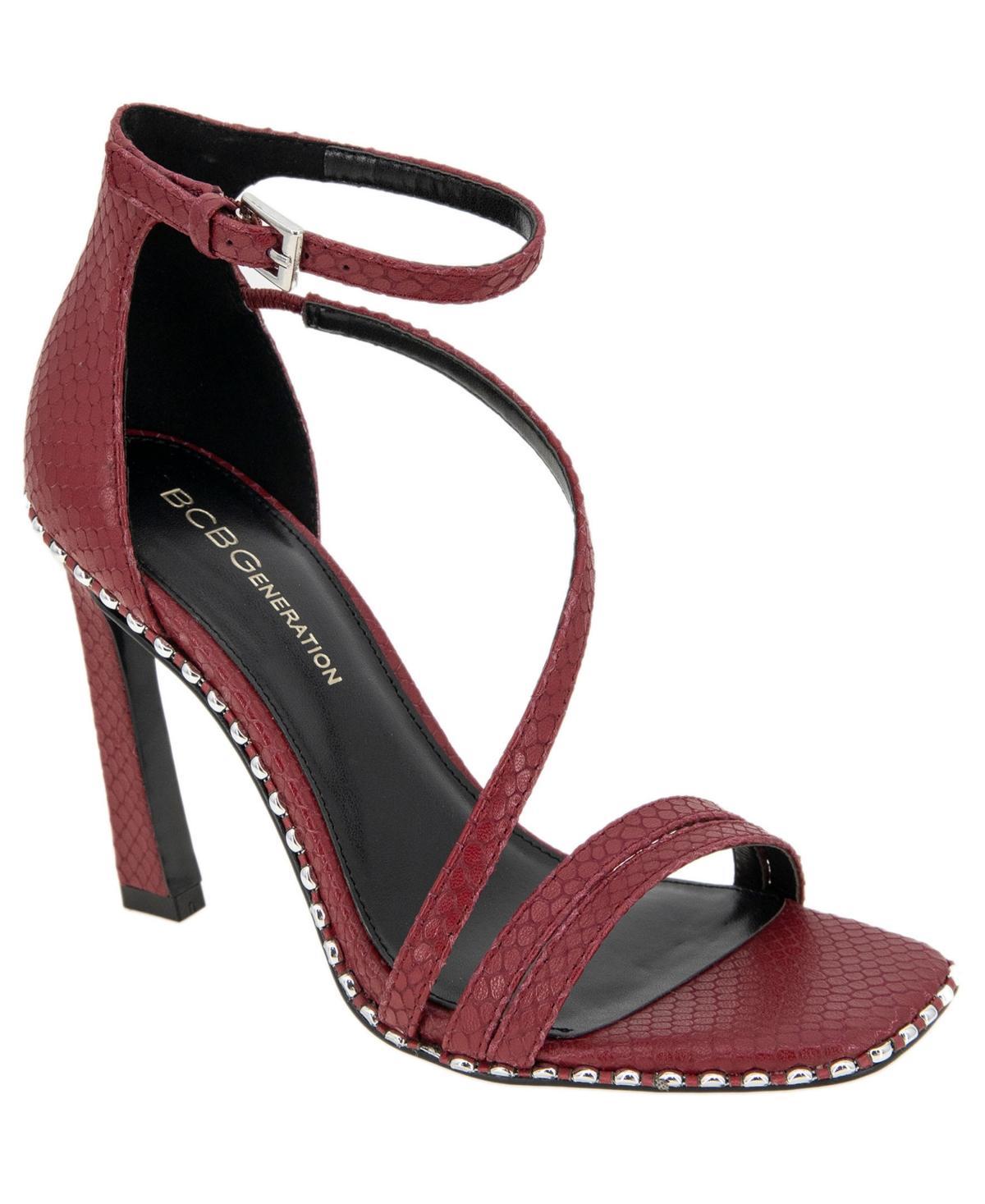 bcbg Balina Snake Embossed Ankle Strap Sandal Product Image