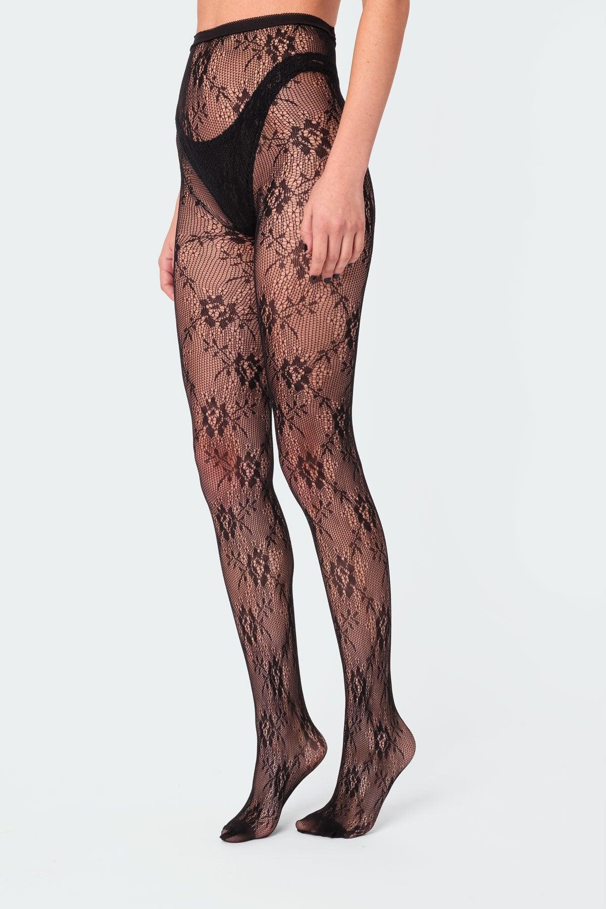 Sheer Lace Tights Product Image