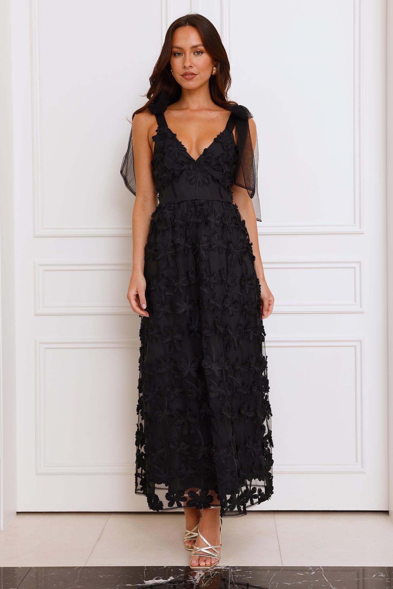 Distinguished Maxi Dress Black Product Image