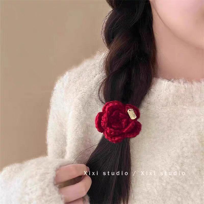 Flower Knit Hair Tie Product Image