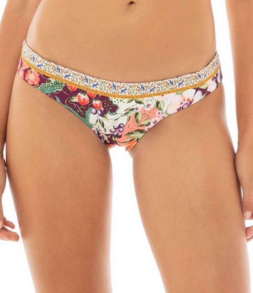 Agua Bendita Audrey Seed Floral Print Hipster Swim Bottom Product Image