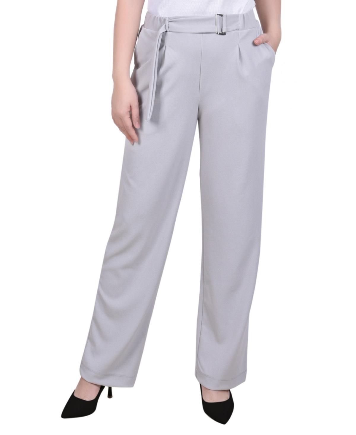 Women's Belted Scuba Crepe Pants Product Image